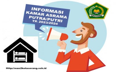 INFORMASI KAMAR ASRAMA PUTRA/PUTRI TP. 2023/2024