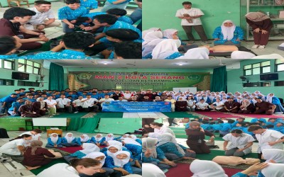 Siswa MAN 2 Kota Serang Ikuti Sosialisasi Kesehatan dan Pertolongan Pertama pada Serangan Jantung Bersama Tim Internasional